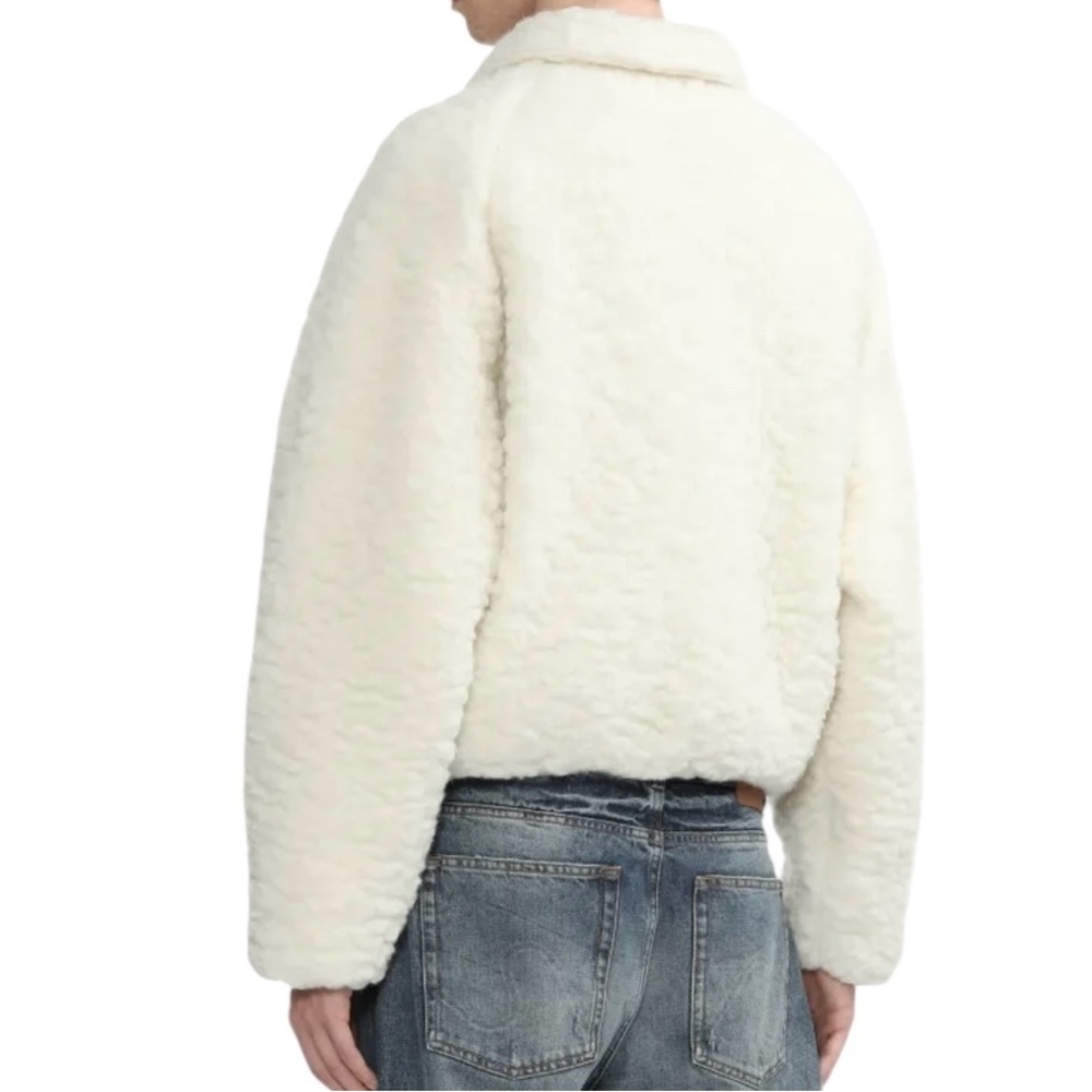 Erl Patch-Appliqu Faux Shearling Jacket - image 3
